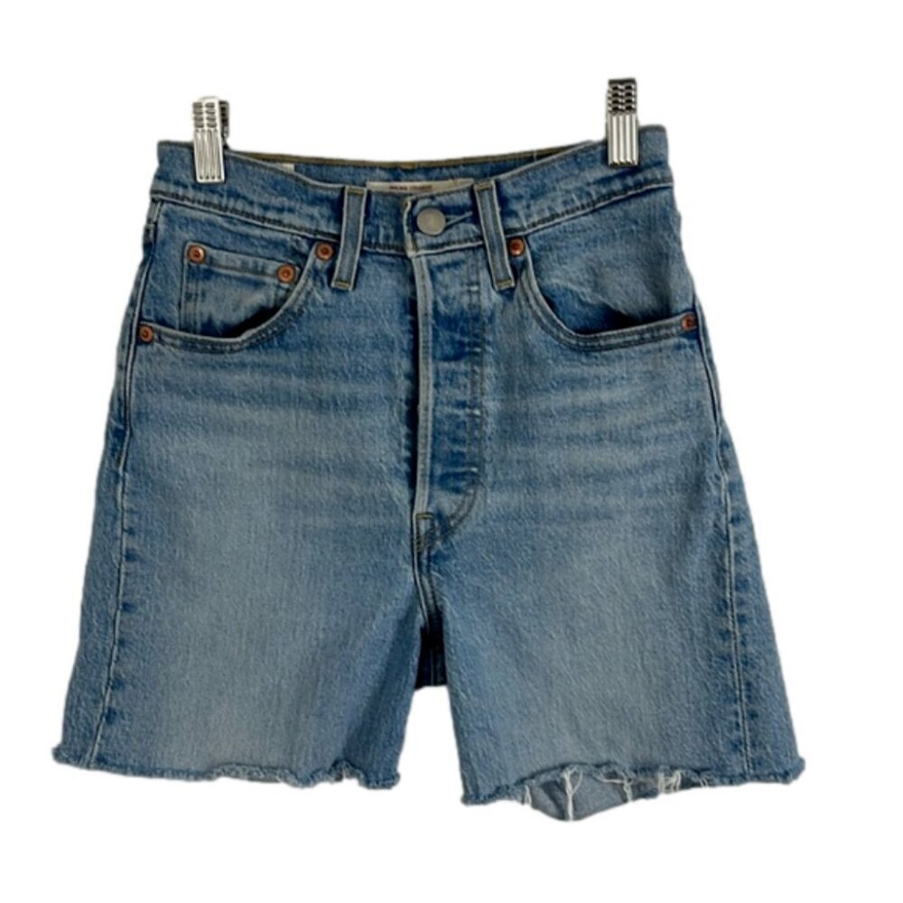 Levis Red Tab Cut Off Button-Fly Jean Shorts